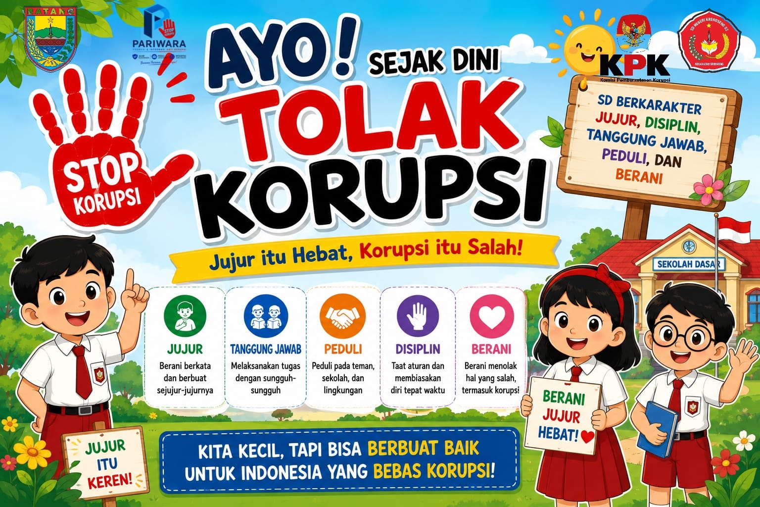 Ayo Sejak Dini Tolak Korupsi!